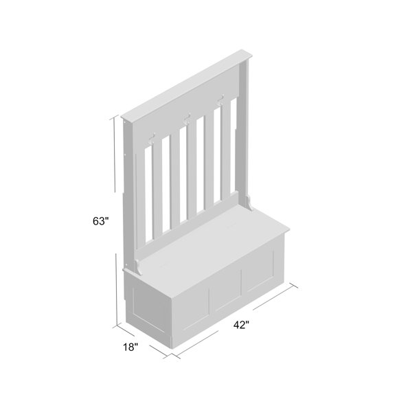 Red Barrel Studio® Aprameya 42'' Wide Hall Tree with Bench & Reviews